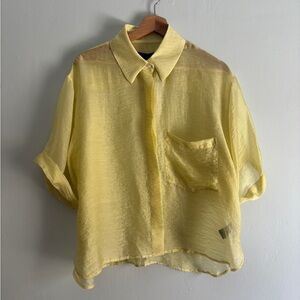 NWT No.6 Store Sheer Lara Top in Butter L